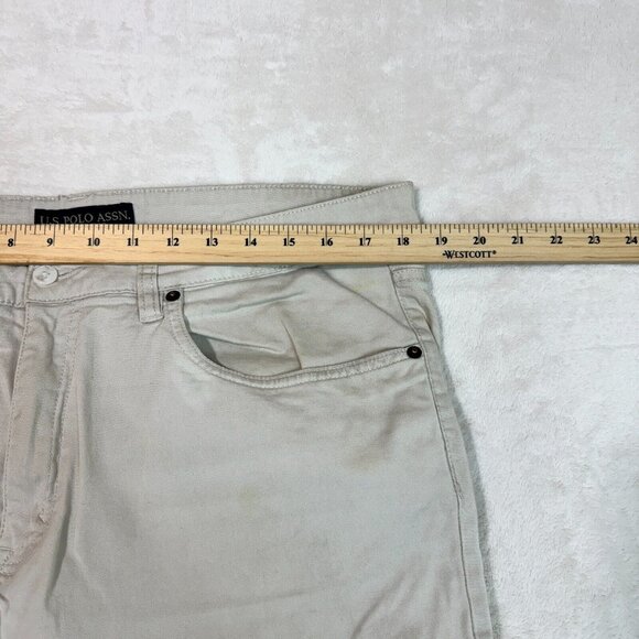 U.S. Polo Assn. Denim Co. Khaki Jeans Casual Men's Size 36/32 - Stylish Bottoms - Picture 8 of 11